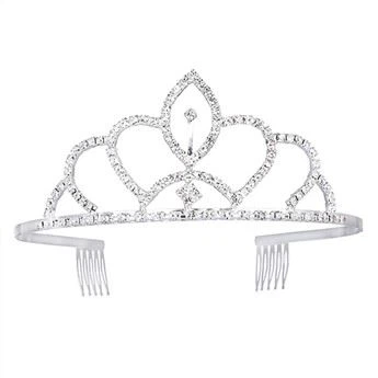 Горячие хрустальные свадебные украшения для волос, тиара, гребни с короной