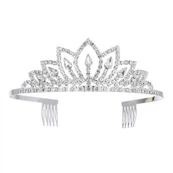 Женская свадебная тиара, вечеринка по случаю дня рождения, корона, театрализованная тиара с гребешками