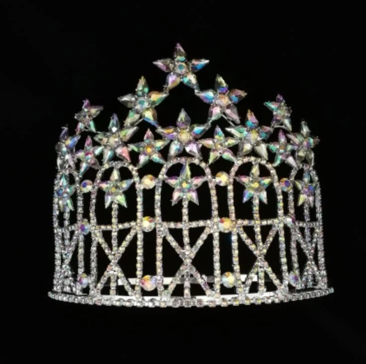 Звездные короны со стразами и кристаллами
